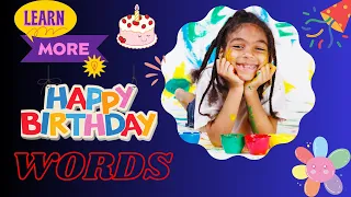 Learn Useful Birthday Words in English with Pictures | Happy Birthday Vocabulary | Things You Learn