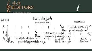 Mount Olive - Hallelujah | Beethoven | Solfa Edition