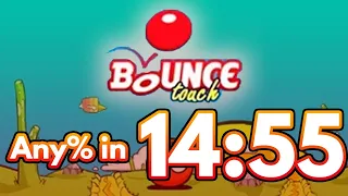 [FWR] Bounce Touch Any% - No Skips Speedrun in 14:55
