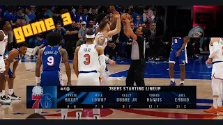 THE MOST UNGUARDABLE CENTER IN THE NBA #2 KNICKS at #7 76ERS |FULL GAME 3 HIGHLIGHTS| April 25 2024