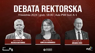 Debata Rektorska 2024 PWr