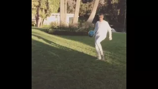justin bieber and neymarjr playing football