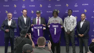 Vikings introduce J.J. McCarthy, Dallas Turner [RAW]