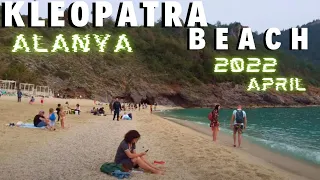 alanya kleopatra beach walking tour ! antalya turkey holiday ! turkey travel 4k video