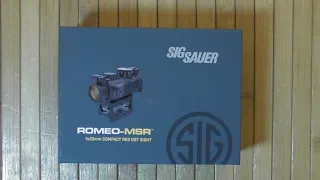 Sig Sauer MSR / Romeo-MSR  Red Dot - unboxing and tabletop first look