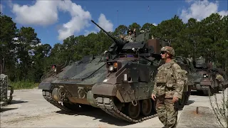 Live-Fire Exercise With Newly-Modernized M2A4 Bradley Fighting Vehicle