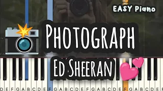 Ed Sheeran - Photograph | Love Song | Wedding Song (Easy Piano, Piano Tutorial) Sheet