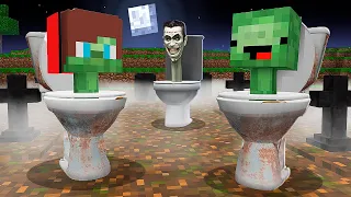 JJ and Mikey Became SKIBIDI TOILET ZOMBIE in Minecraft - Maizen