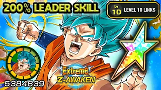 200% LEADER SKILL! 100% EZA TEQ SSB GOKU LEVEL 10 LINKS! Dragon Ball Z Dokkan Battle