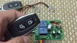 How to use : Wireless Remote Control Switch AC 250V 110V 220V 2CH Receiver and RF Remote Controls