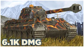 Tiger II • 6.1К УРОНА • 6 ФРАГОВ • WoT Blitz