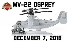 MV-22 Osprey - With M1163 and M327 Mortar - Custom Military Lego