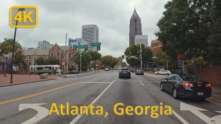 Driving in Midtown Atlanta, Georgia - 4K60fps