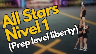 All Star Level 1   Single Leg stunt at prep level