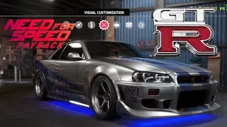 Need for Speed Payback - R34 Skyline GTR  - Vehicle Customization