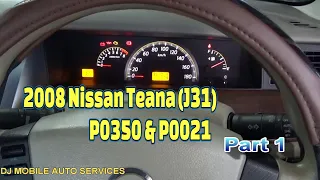 Using The HS502 To Find Ignition Faults On a 2008 Nissan J31 Engine. P0350 Ignition Primary Fault