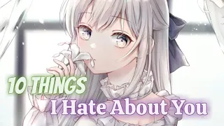 Nightcore - 10 Things I Hate About You (Lyrics) (Leah Kate)