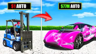 Ich UPGRADE 1€ AUTO zu 77.000.000€ AUTO in GTA 5 RP!