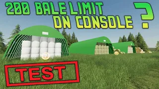 NEW MOD TEST (200 BALE LIMIT ON CONSOLE?) Farming Simulator 19 PS4 FS19.