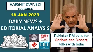 18th January 2023-The Hindu Editorial Analysis+Daily Current Affair/News Analysis by Harshit Dwivedi