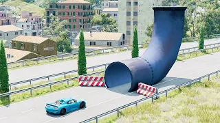 Mobil vs Pipes - BeamNG Drive