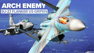 SU-27 Flanker VS Gripen Dogfight | DCS World