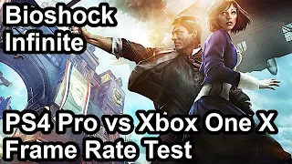 Bioshock Infinite PS4 Pro vs Xbox One X Frame Rate Comparison (Enhanced Patch)