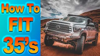 35s ON A TUNDRA Complete Guide to Fit 35 Inch Tires w/ Least Amount of Mods
