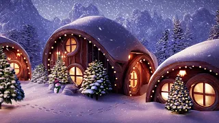 Cozy Winter Ambience - Christmas Ambience - Snowfall, Wind, Blizzard Sounds 8h