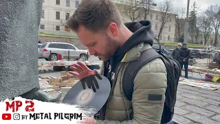 Going VINYL records shopping in RELATIVELY peaceful Lviv #Ukraine