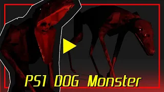 PS1 Style DOG monster | Blender Timelapse