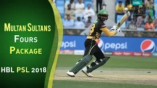 Multan Sultans Fours | Multan Sultans Vs Islamabad United  | Match 6 | 25 Feb | HBL PSL 2018 | PSL