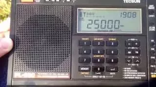 Strong signal WWV 25 Mhz on Tecsun PL 680