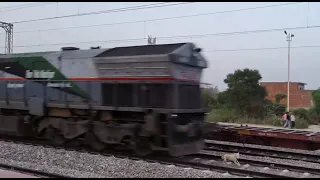 TRAIN VERSES DOG | SPEEDY TRAIN CAUGHT ON CAMERA | INDIAN RAILWAYS