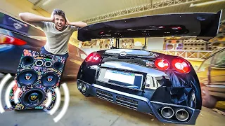 COLOQUEI SOM MANDELÃO NO MEU NISSAN GTR *ficou muito alto*