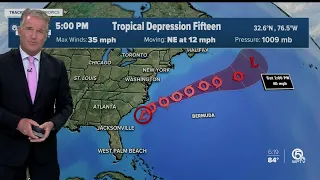 Tropical Depression 15 forms