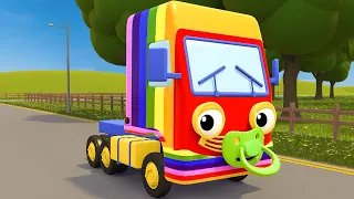 Rainbow Baby Truck Song + more Classic Nursery Rhymes for Kids Songs | Gecko's Garage Truck Cartoon