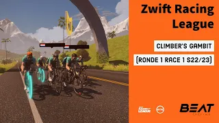 Zwift Racing League (ZRL) | R1, R1, Season 22/23 | Climber's Gambit (Cat.C, DIV3) | BEAT C1