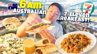 6 am Australian 7-ELEVEN Breakfast & the ULTIMATE Meat & Seafood Buffet in Melbourne Australia