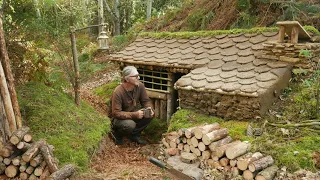 SURVIVAL EARTH LODGE HOUSE (2) - Building a complete and warm shelter to survive!