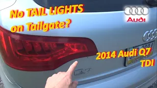 No TAIL LIGHTS on Tailgate? (Audi Q7 Diag & Repair)