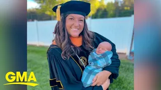 Mom gives birth, walks in graduation less than 24 hours later l GMA