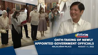 Oath-taking of Newly Appointed Government Officials 8/11/2022