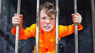I Trapped My Little Brother in PRISON For 24 Hours!!