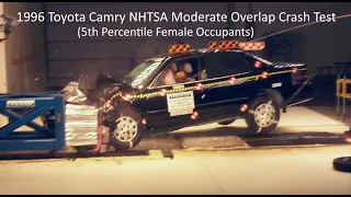 1992-1996 Toyota Camry NHTSA Moderate Overlap Crash Test (60 Km/h - Female Occupants)