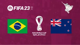 FIFA 23 - Brasil vs Nova Zelândia [ Copa do Mundo Qatar 2022 Final