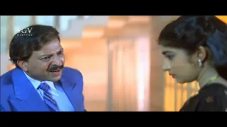 Dr.Vishnuvardhan Arguing With Wife For Sending Notice | Halunda Thavaru Kannada Movie Best Scene