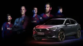 Barcelona Players 2020 Arriving at Training with their Cars and Buses