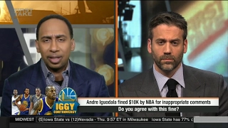 ESPN First Take Today - Andre Iguodala fined $10k by NBA for inappropriate comments / 2017