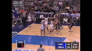 2002 NCAA Tournament 2nd Round: #7 Xavier vs #2 Oklahoma (highlight clip)